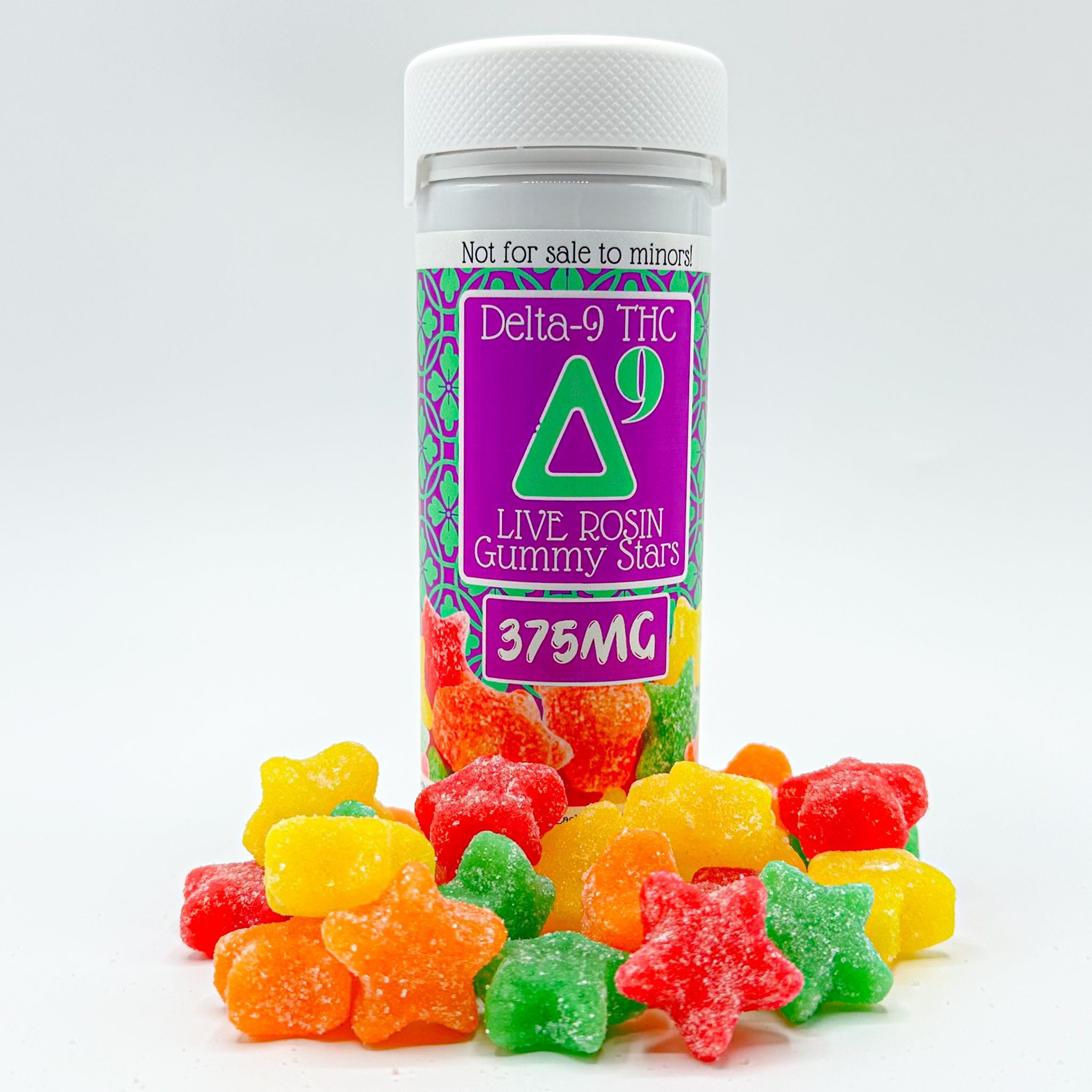 Delta-9 THC Gummy Stars - HEMP Derived Delta 9 THC - CBD Flex