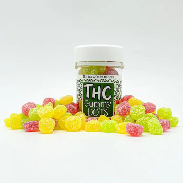 Delta-8 & Delta-9 THC Gummy Dots – 270+mg Balanced Dose