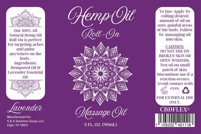 Hemp Oil Pain Roll-On Lavender